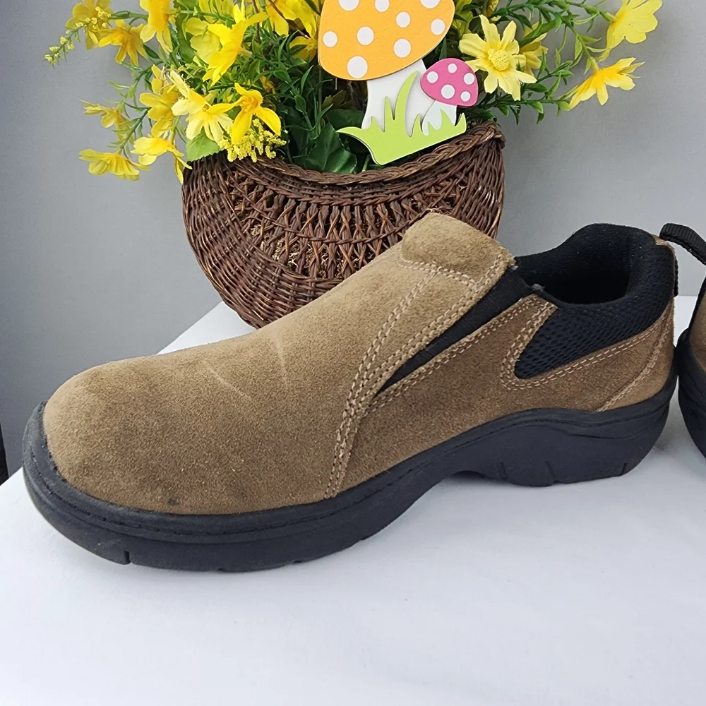 Northern Territory Men's Brown Learher Slip-On Loafer Shoes Sz 9